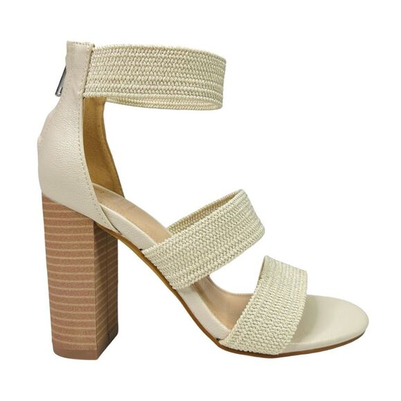Oasis Society Presleym Lifted Heel Sandals - Size 6.5 - Beige - Picture 1 of 9